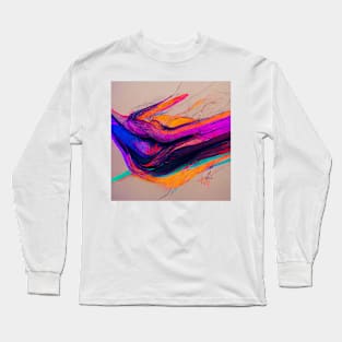 Minimal Abstract Lines #2 Long Sleeve T-Shirt